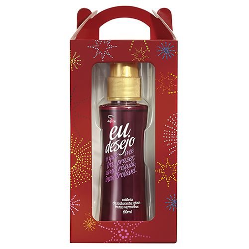 Presente Colônia Desodorante Splah Jequiti Eu Desejo 60 ml